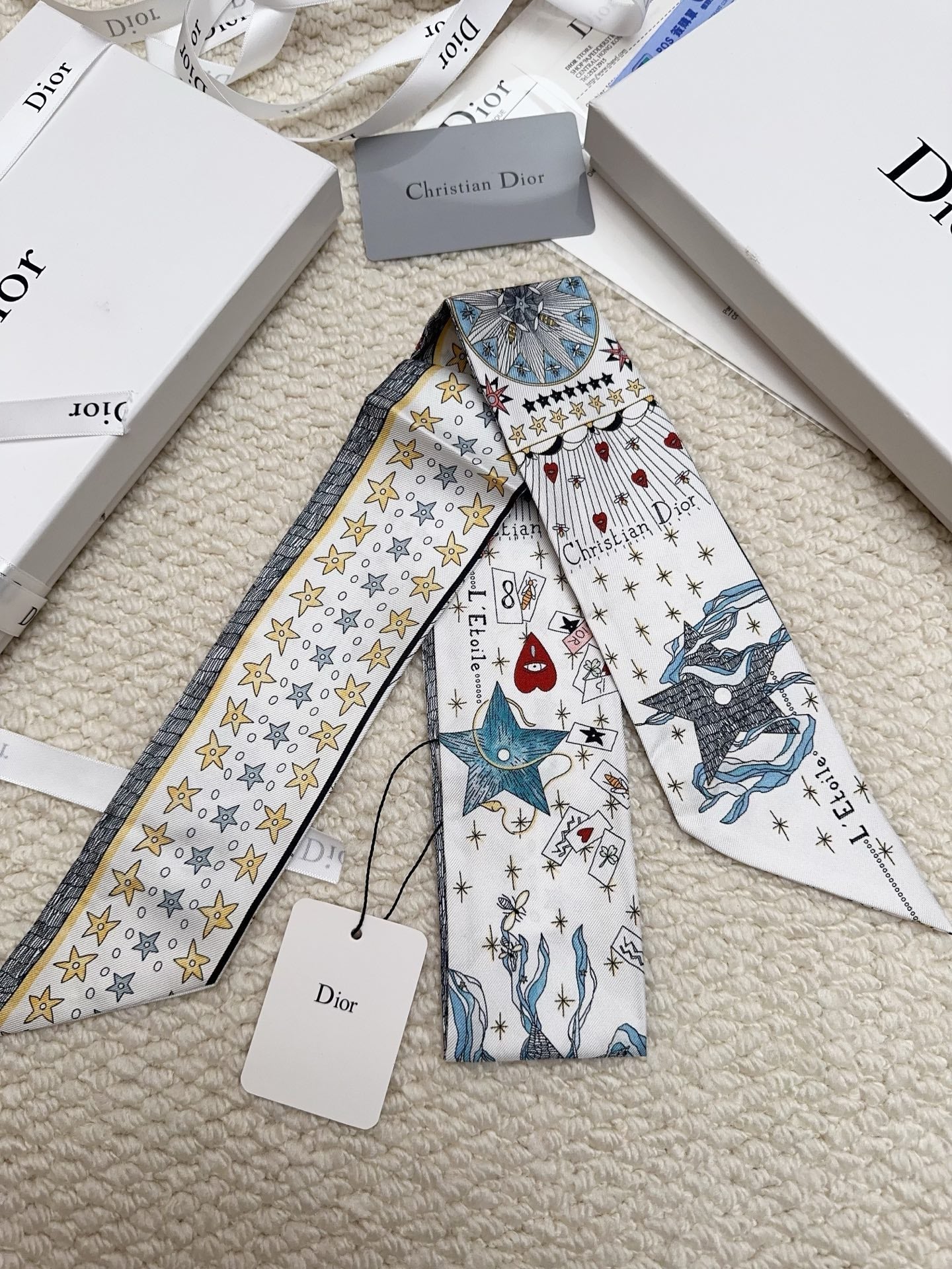 Dior 26s Scarf 86cm In Silk 311738