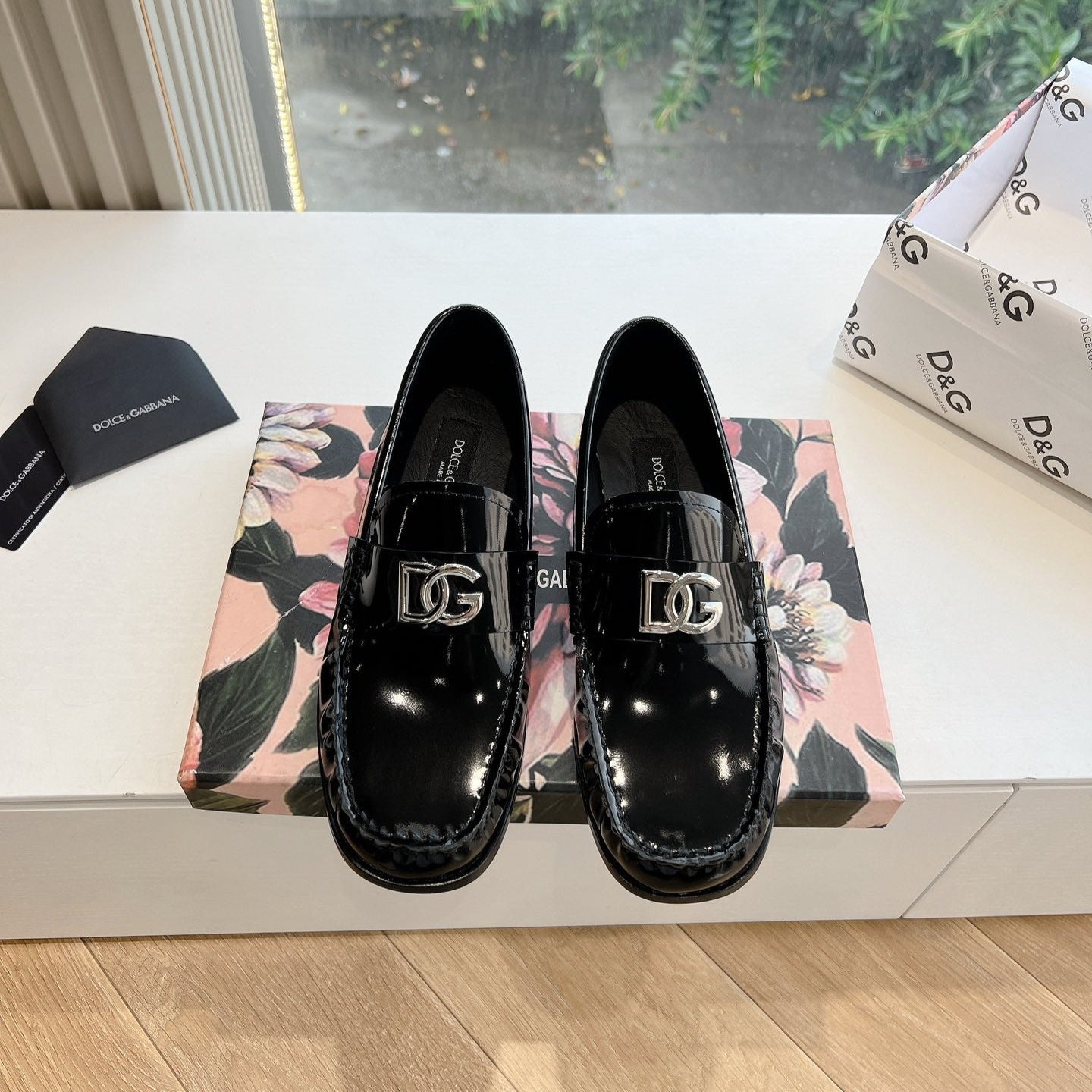 DC 25 Mary Jane Loafers Black Sheepskin 116941