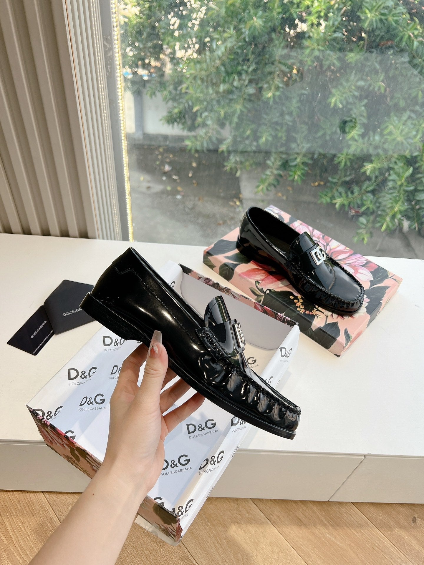 DC 25 Mary Jane Loafers Black Sheepskin 116941