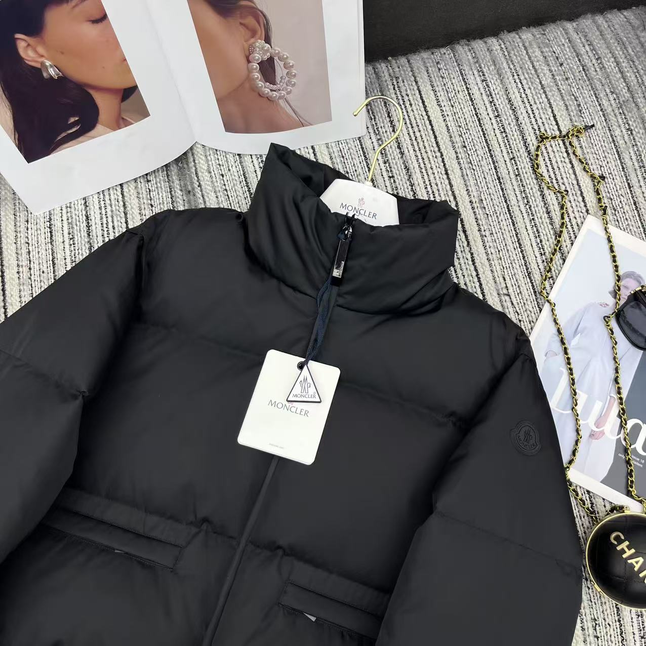 MC Vissec Short Down Jacket Black Down Feather