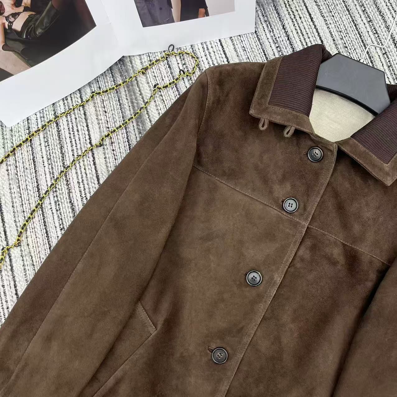 LP Maremma Jacket Coffee Brown Suede 342671