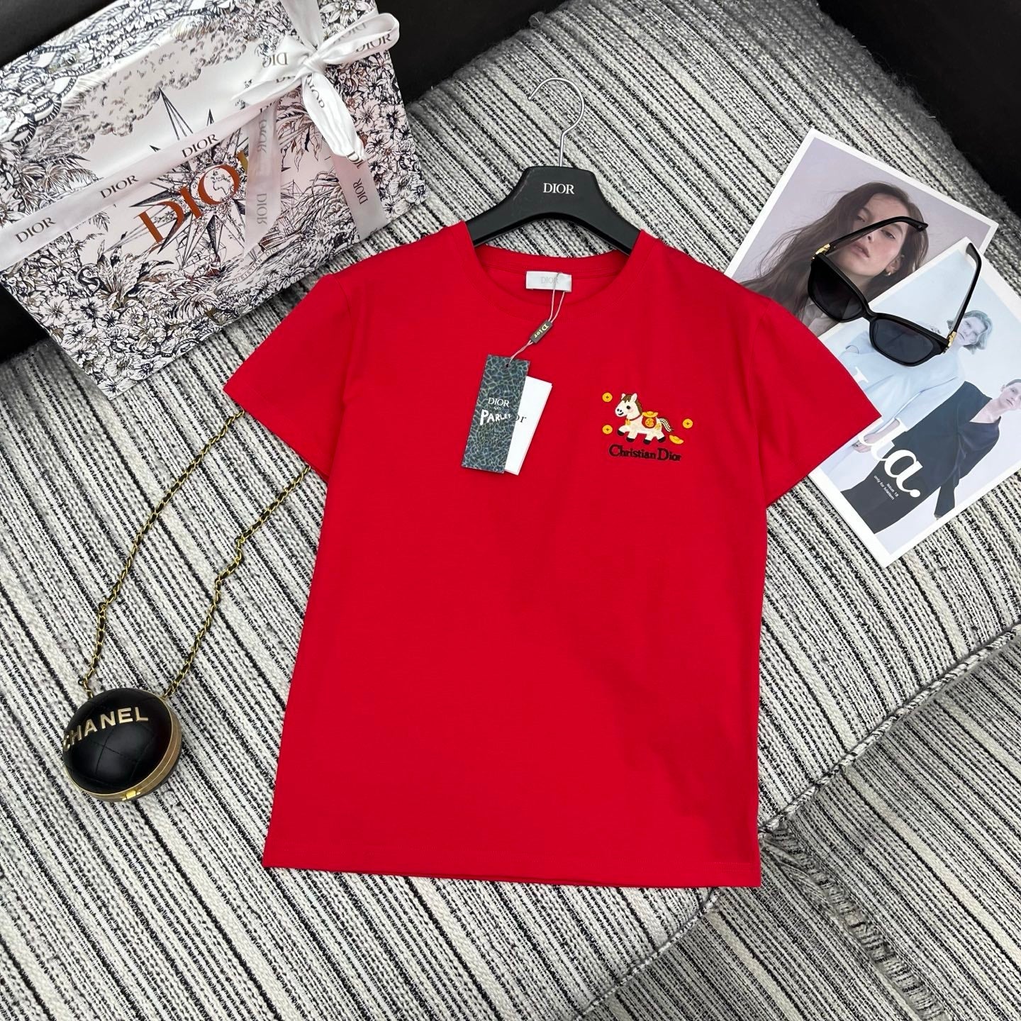 Dior 26s Short-Sleeve Crew-Neck T-Shirt 1092