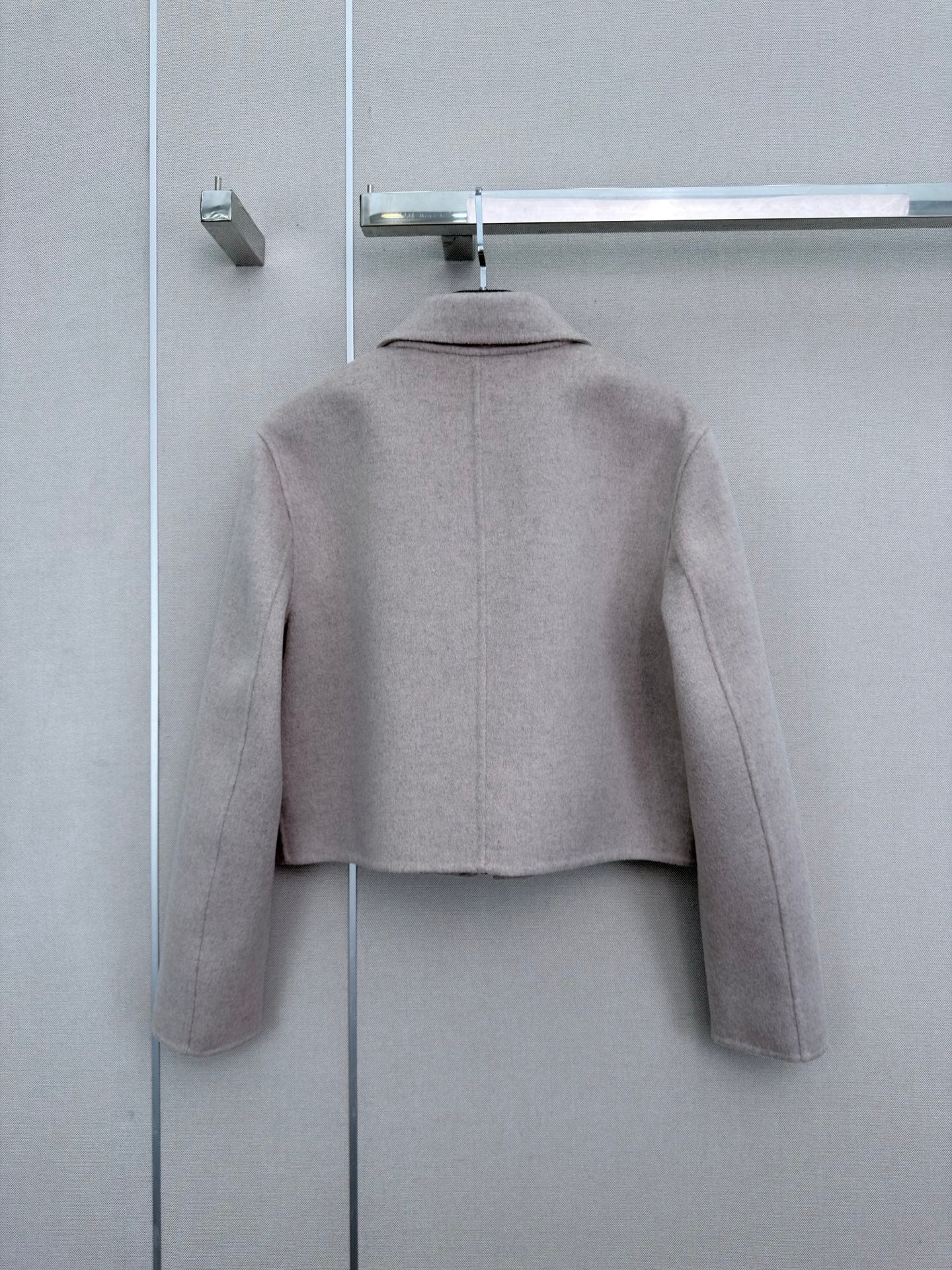 HM 26s Double-Sided Lapel Coat Light Grey Cashmere 407087