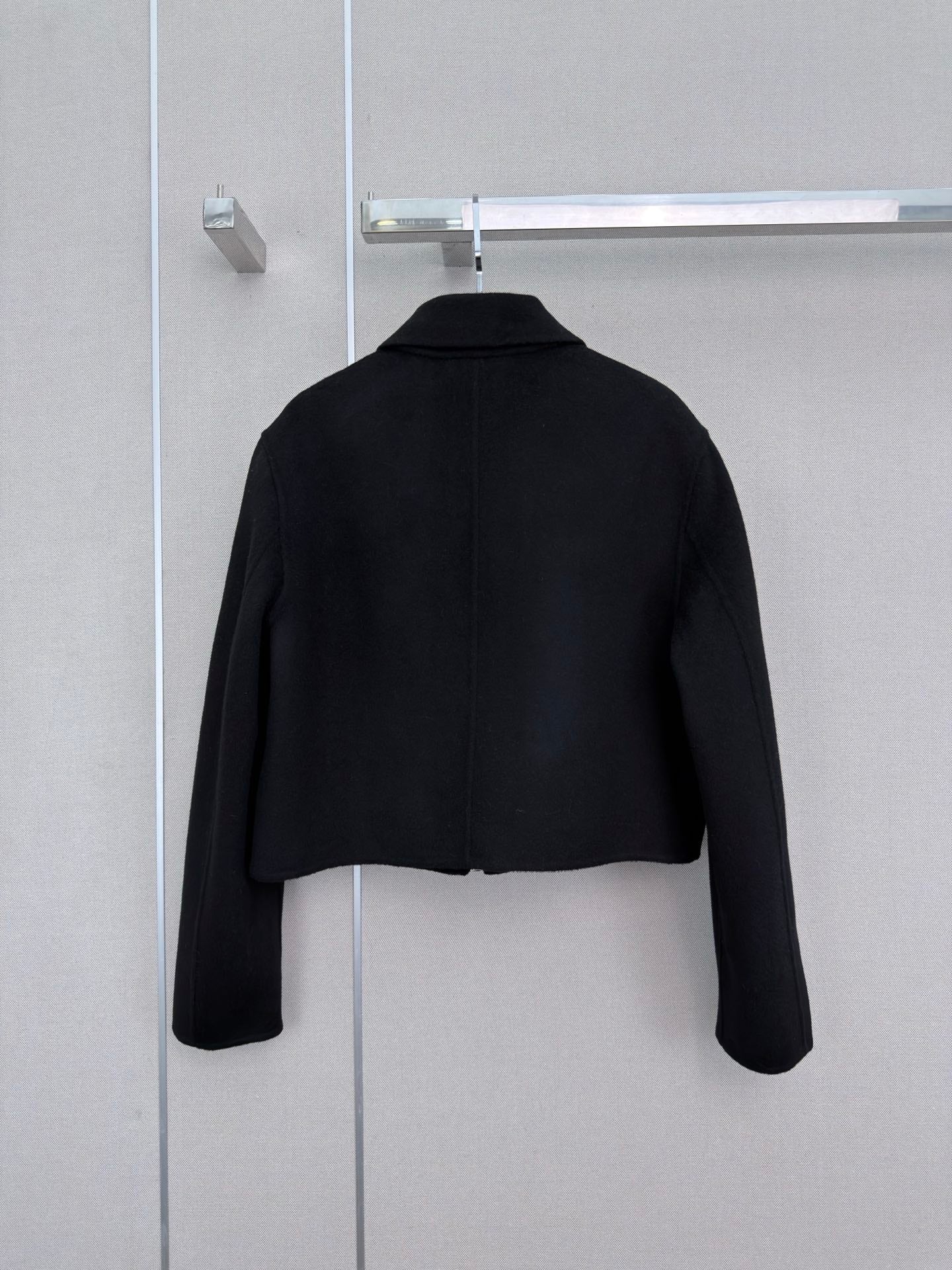 HM 26s Double-Sided Lapel Coat Black Cashmere 407086