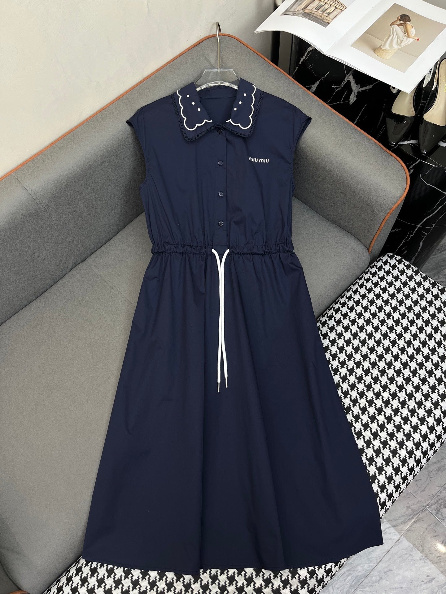 Miu 25C Poplin Dress 214507