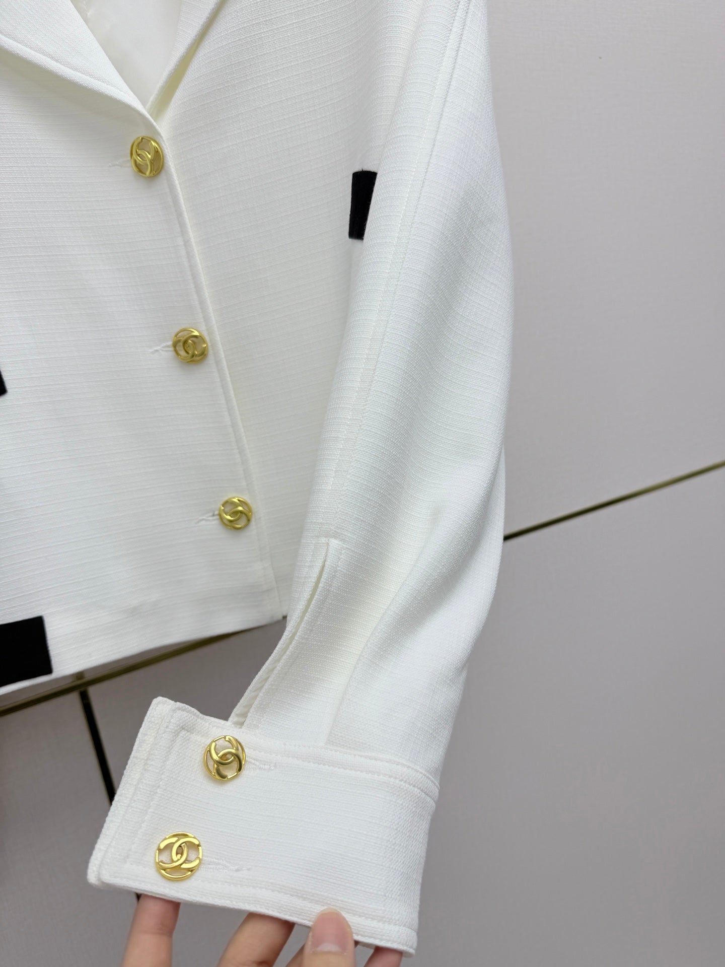 CC 26s Cruise 2026/27 Suit Jacket White Cotton 421850