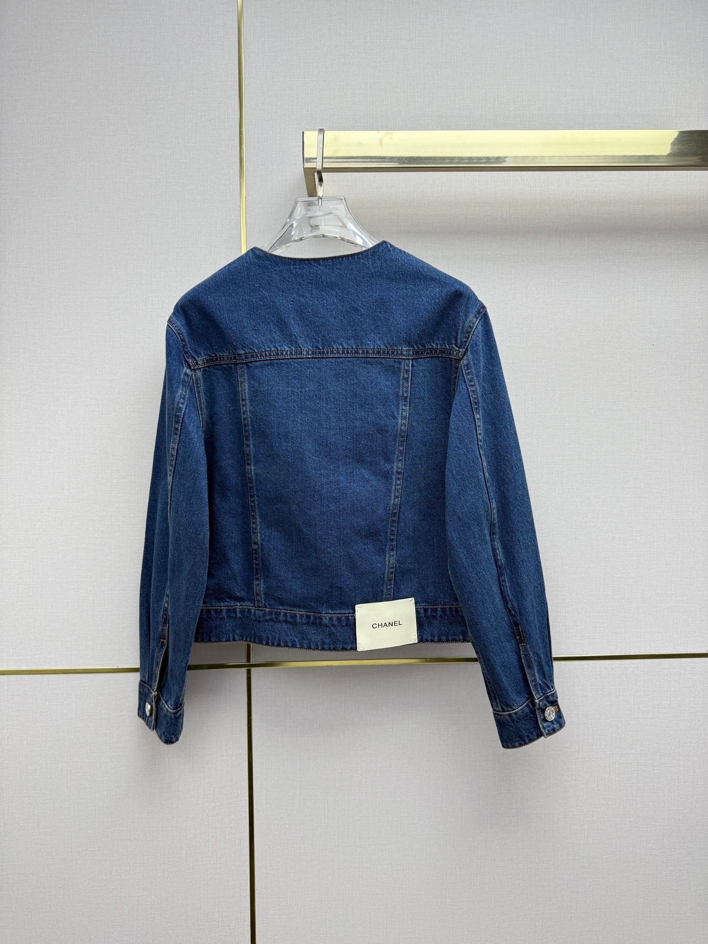 CC 26s Crew Neck Jacket Dark Blue Denim 421831