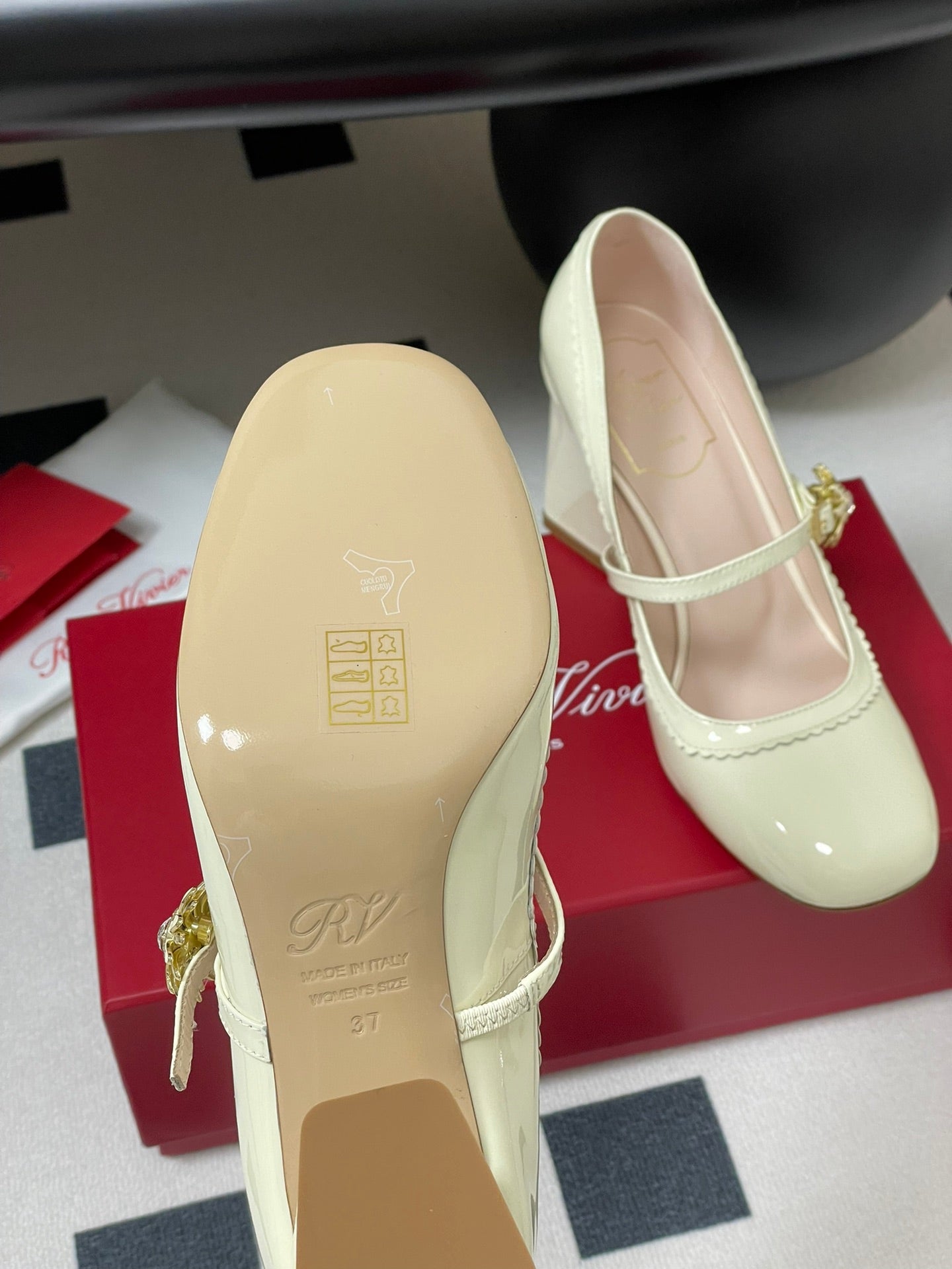 Viv 25 Mary Jane 60 Light Lime Patent Calf Leather 247886