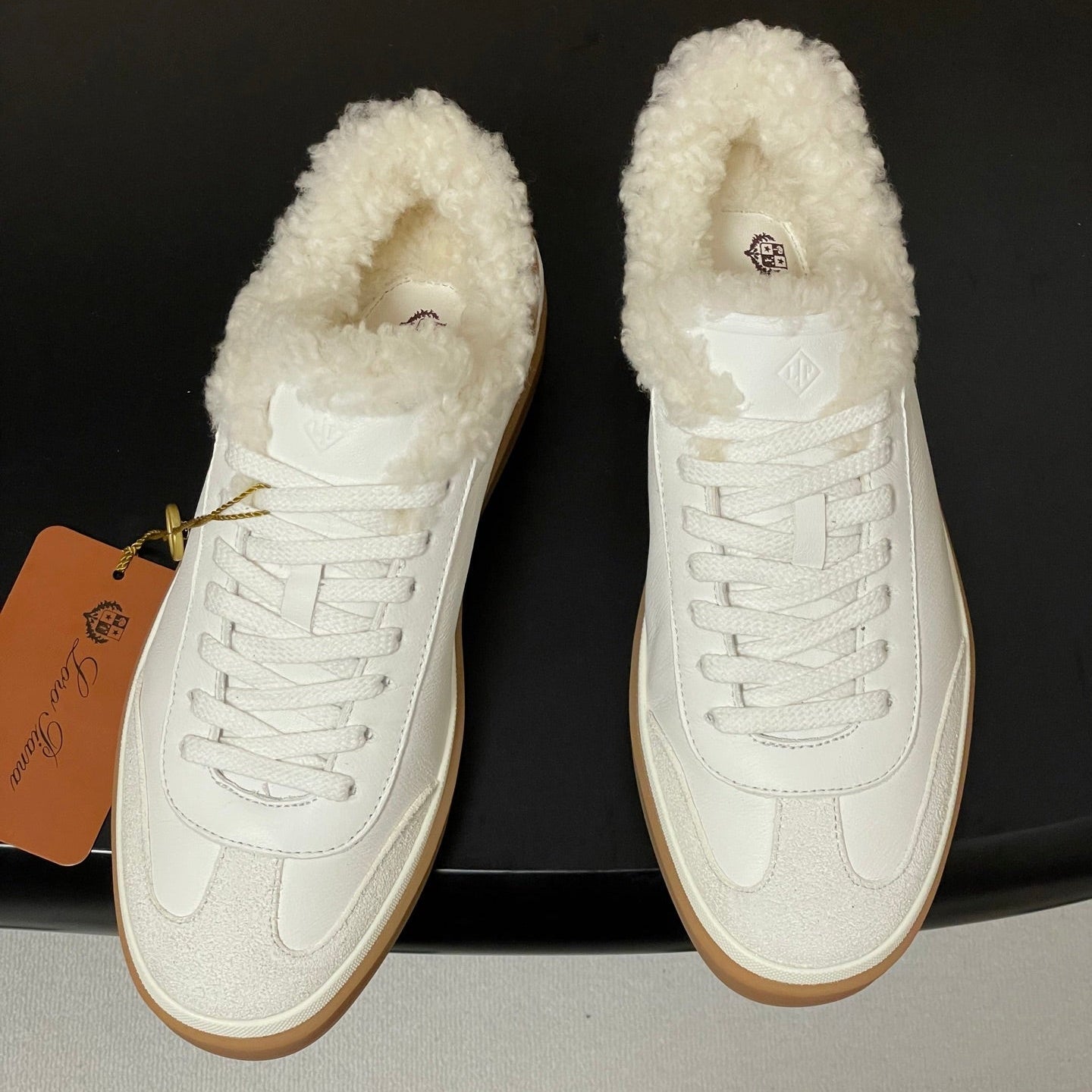 LP 25 Fur Sneaker White Suede Cowhide 534667