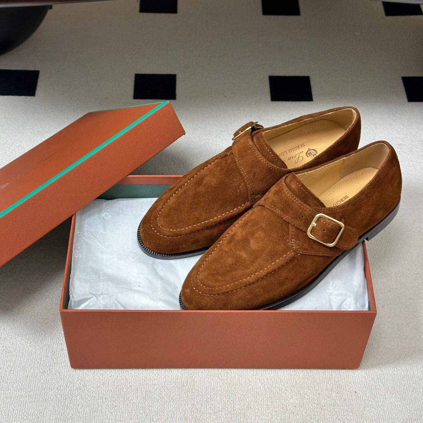 LP Sergio Loafer Brown Suede 903163