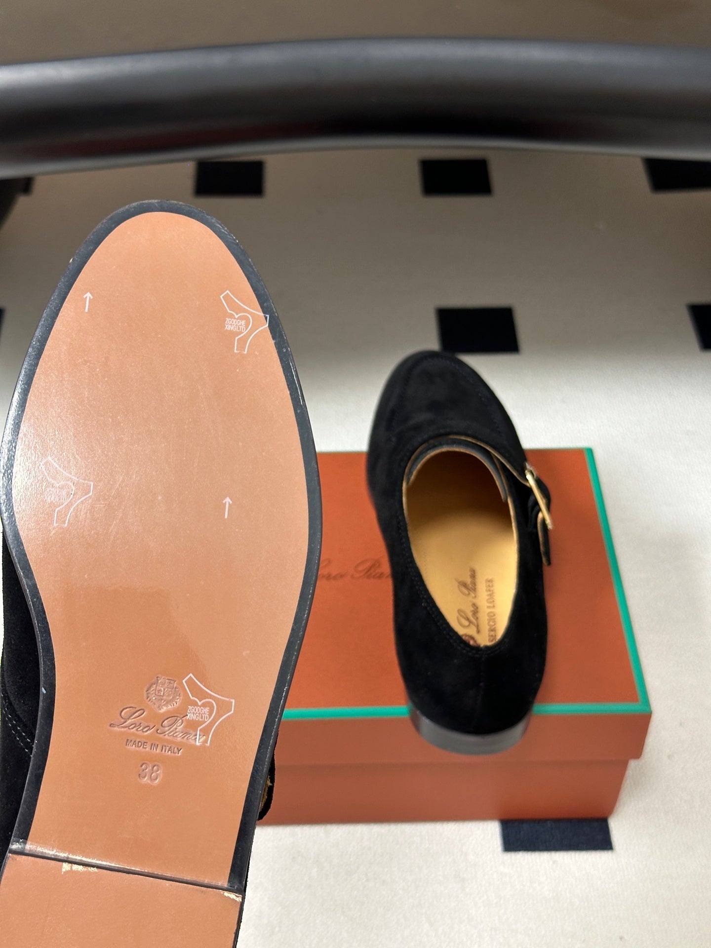 LP Sergio Loafer Black Suede 903166