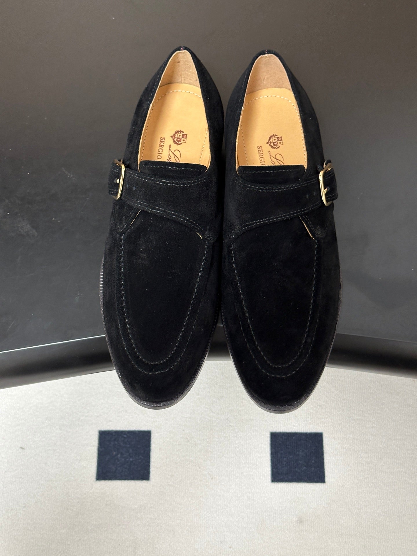 LP Sergio Loafer Black Suede 903166