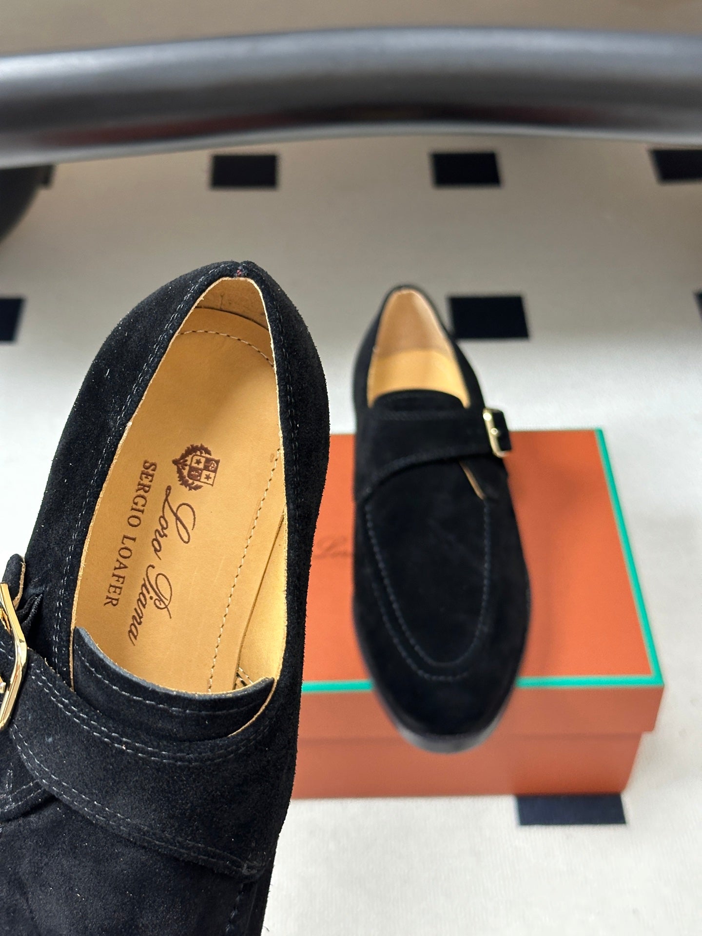 LP Sergio Loafer Black Suede 903166