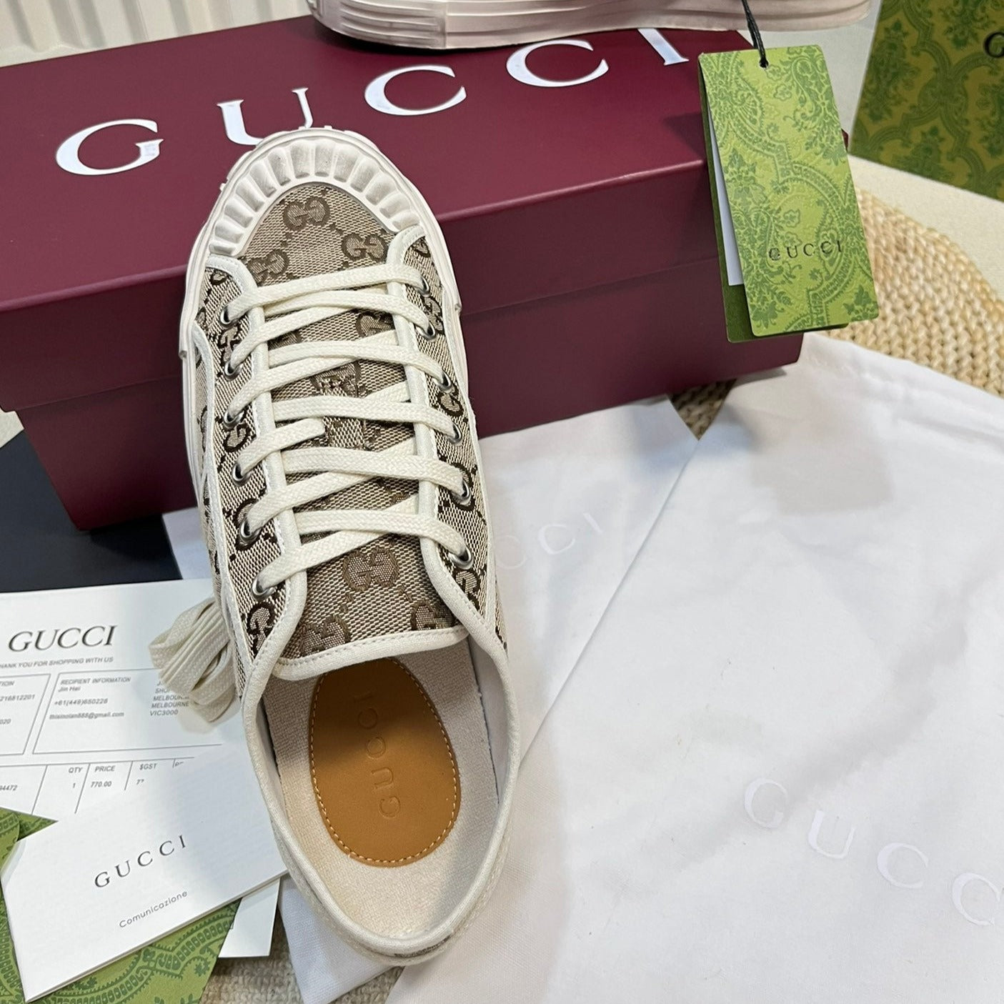GG Sneaker Julio Canvas Sneakers Beige Caro