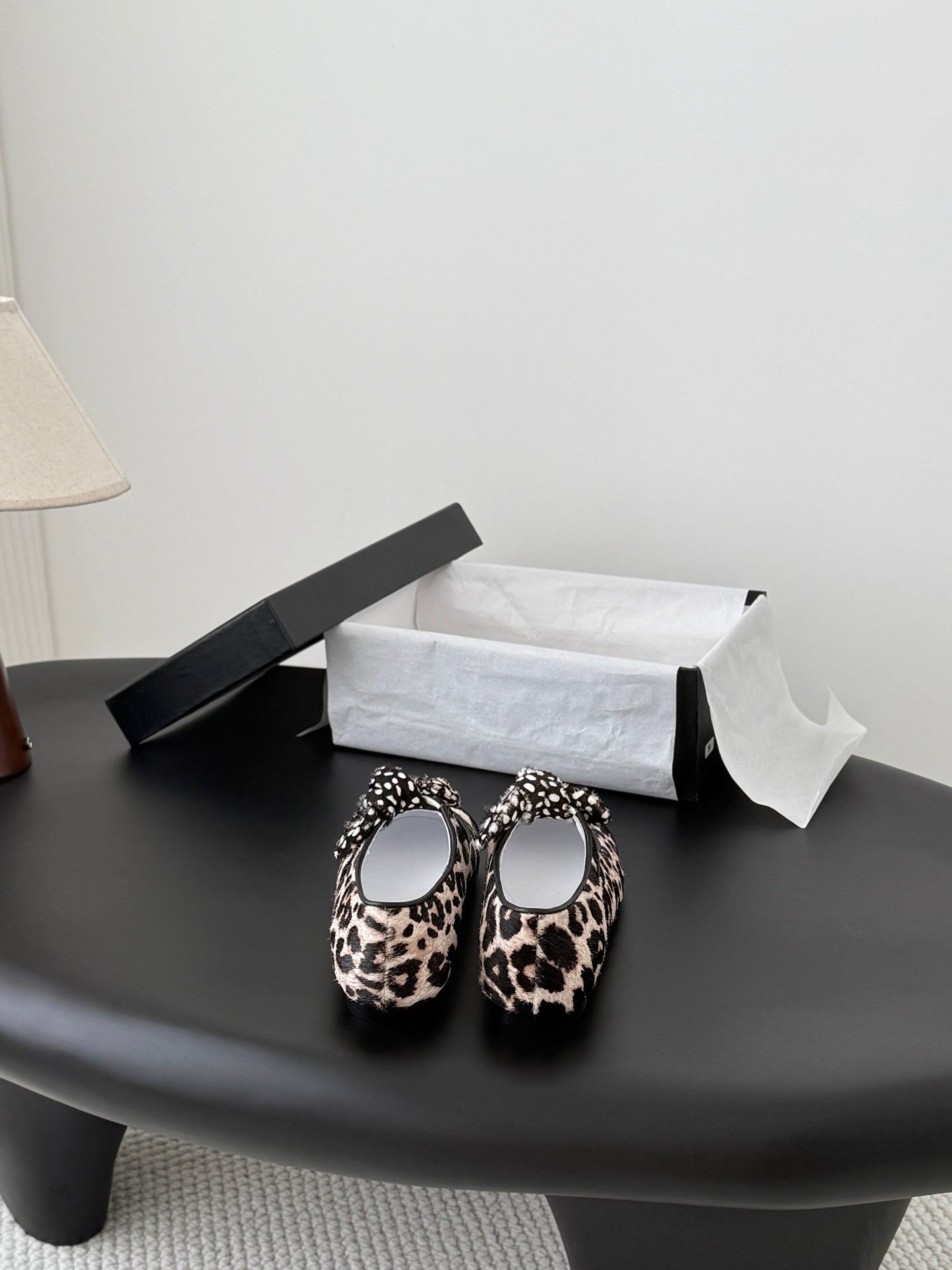 CC 26s Mary Jane Shoes Poka Dot Black Cream Horsehair 915178