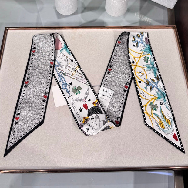 Dior 2026 Scarf 100cm Colorful Silk 203880