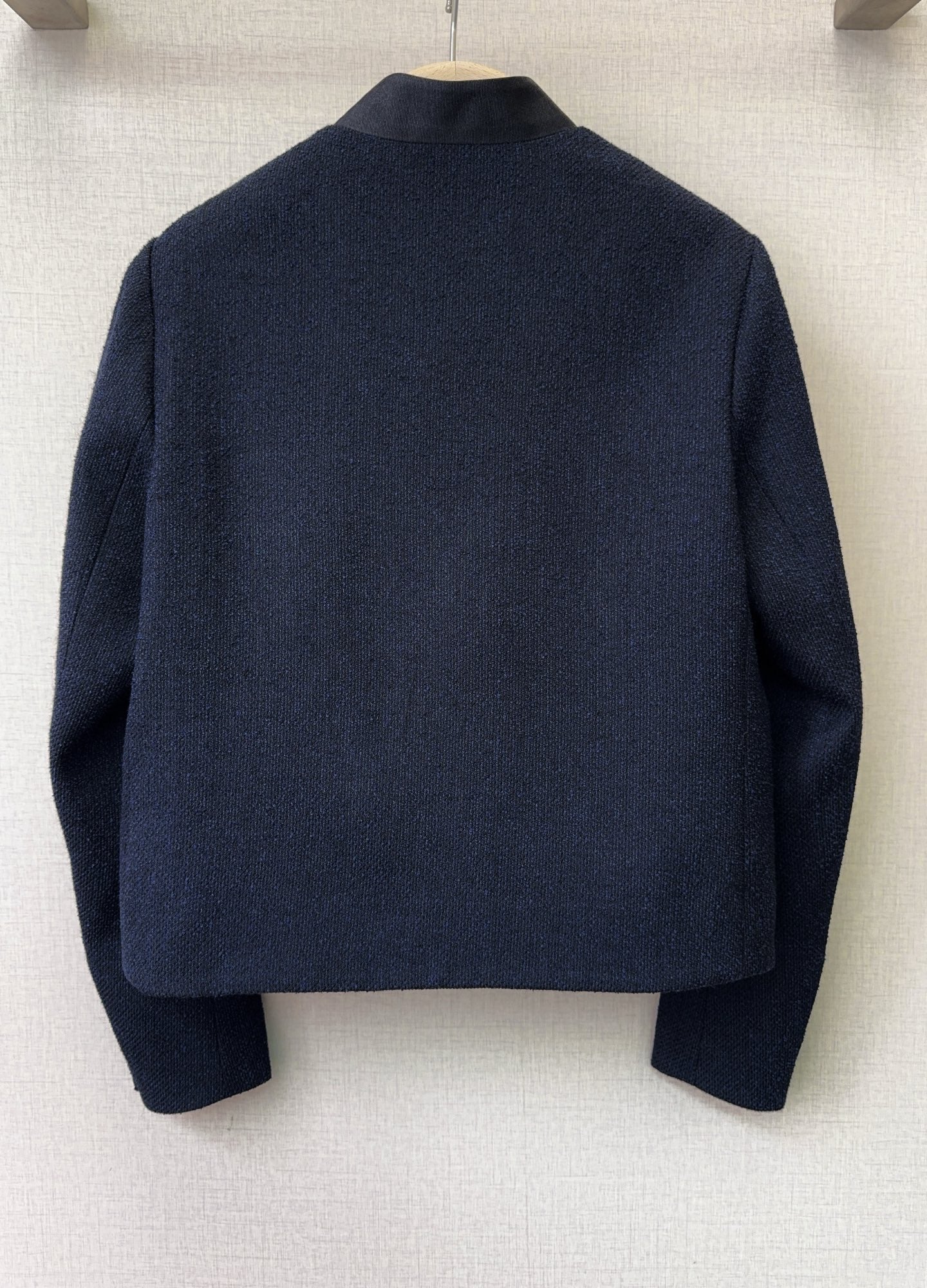 CD 26s Cropped Jacket Navy Blue Wool 413218
