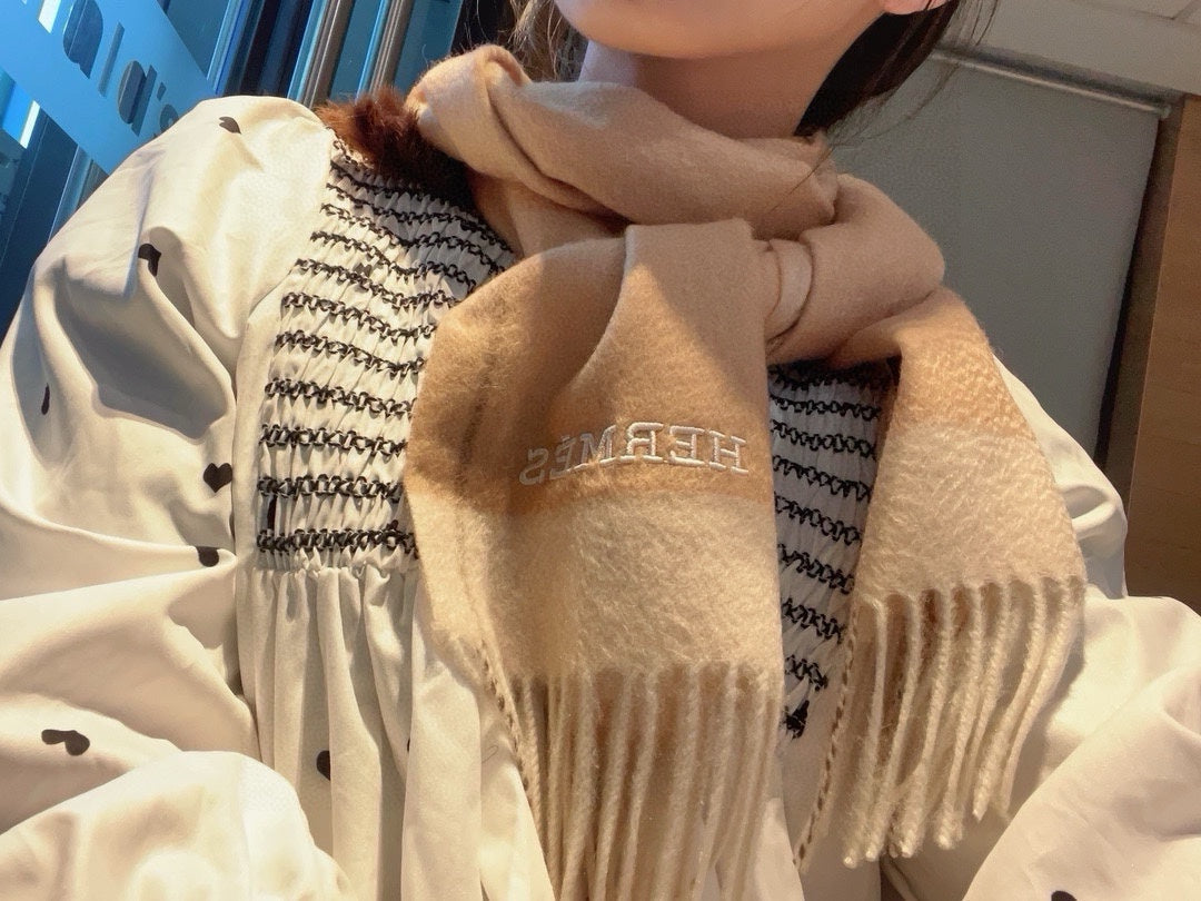 Scarf 180 CM In Beige Mix Light Beige Cashmere 398200