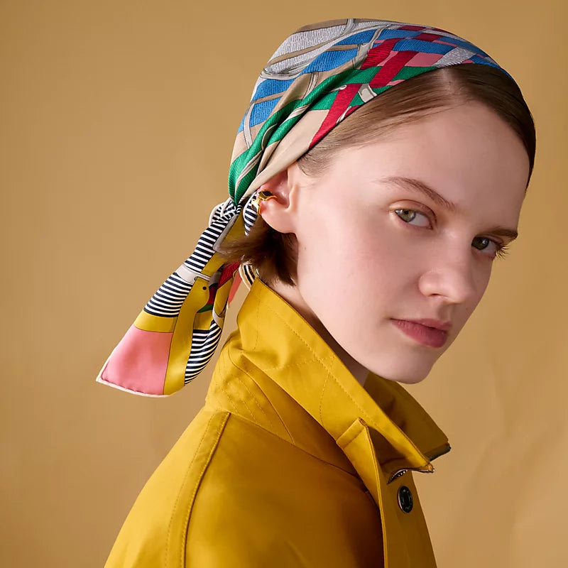 HM Scarf 90x90 Colorful Twill Silk 510865