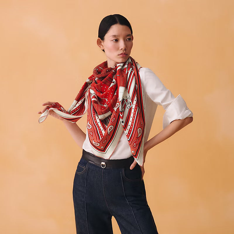 HM 26s Scarf 140 In Cashmere And Silk 475645
