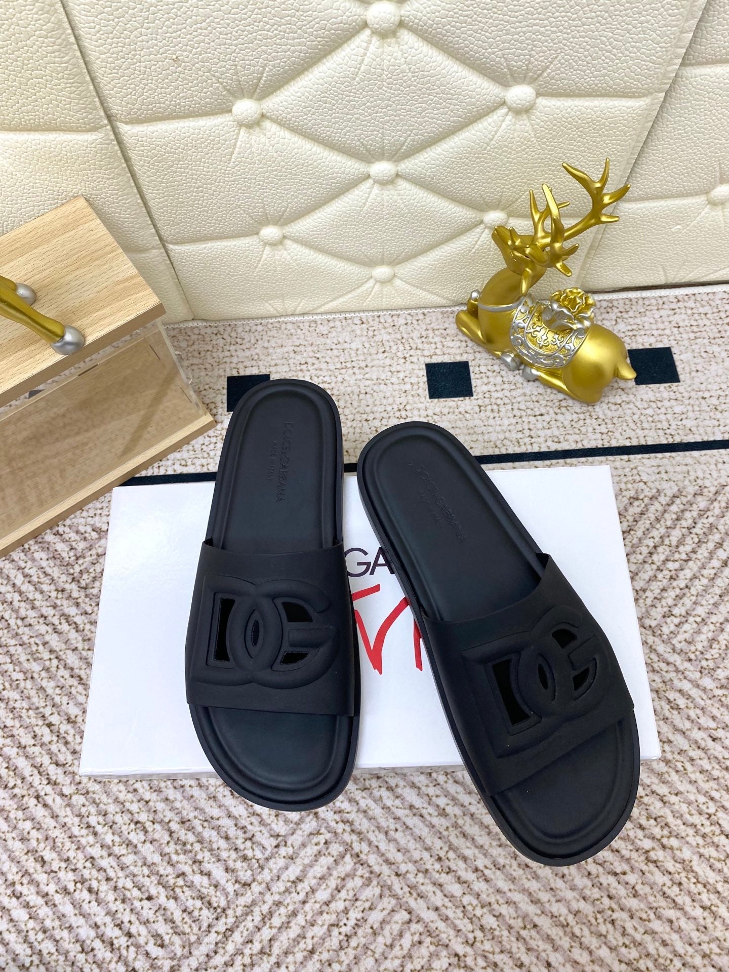 DC Slipper Black Rubber 361634