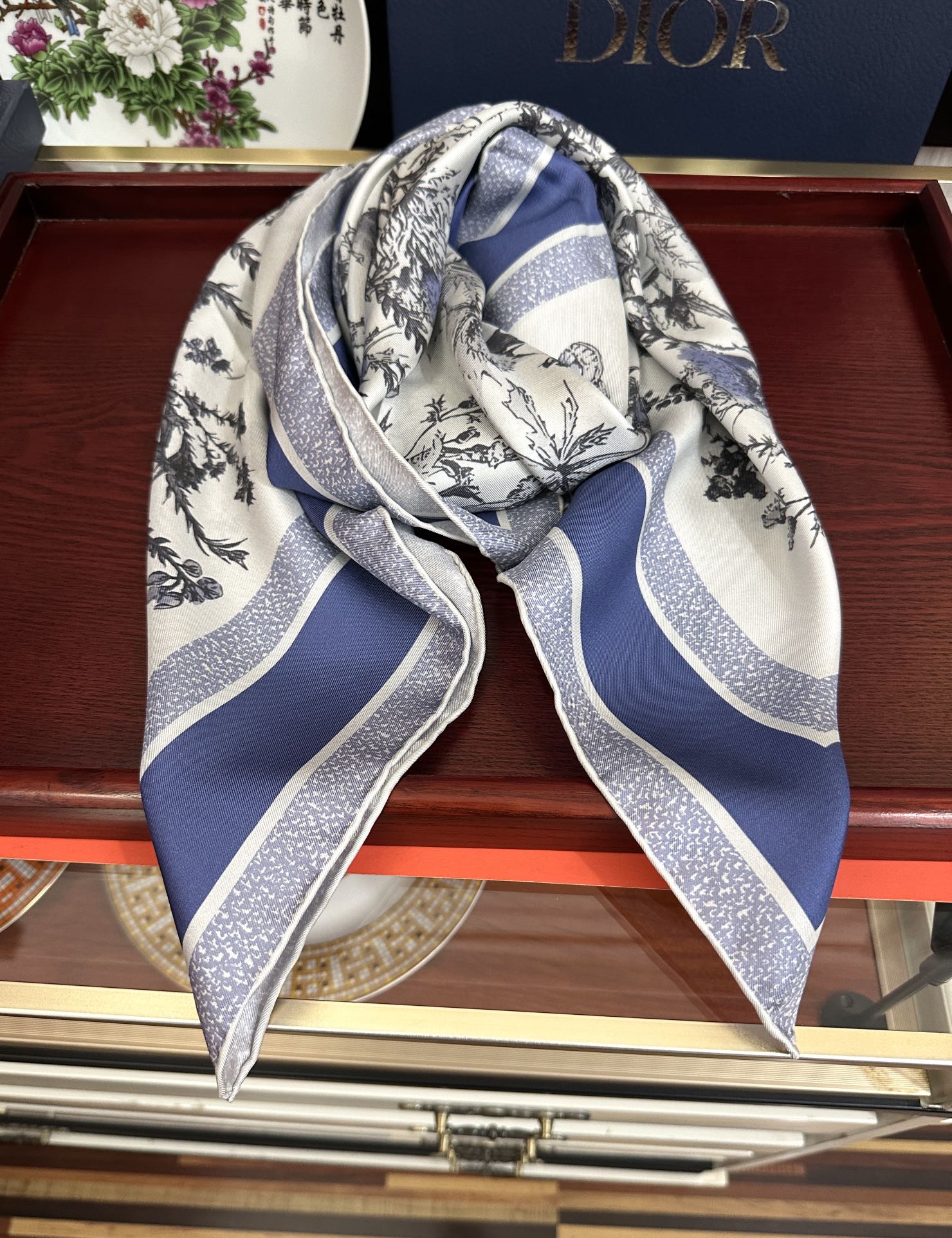 Dior 26s Scarf 90cm Silk 304189