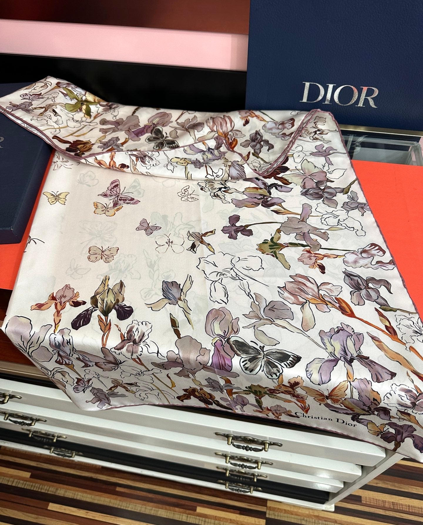Dior 26s Scarf 90cm Silk 304666
