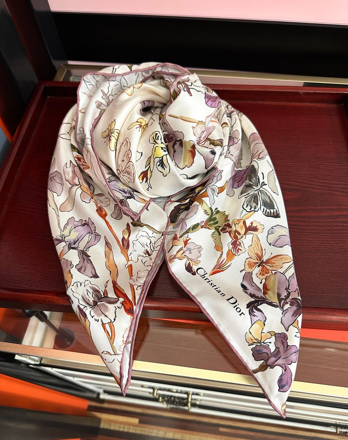 Dior 26s Scarf 90cm Silk 304666