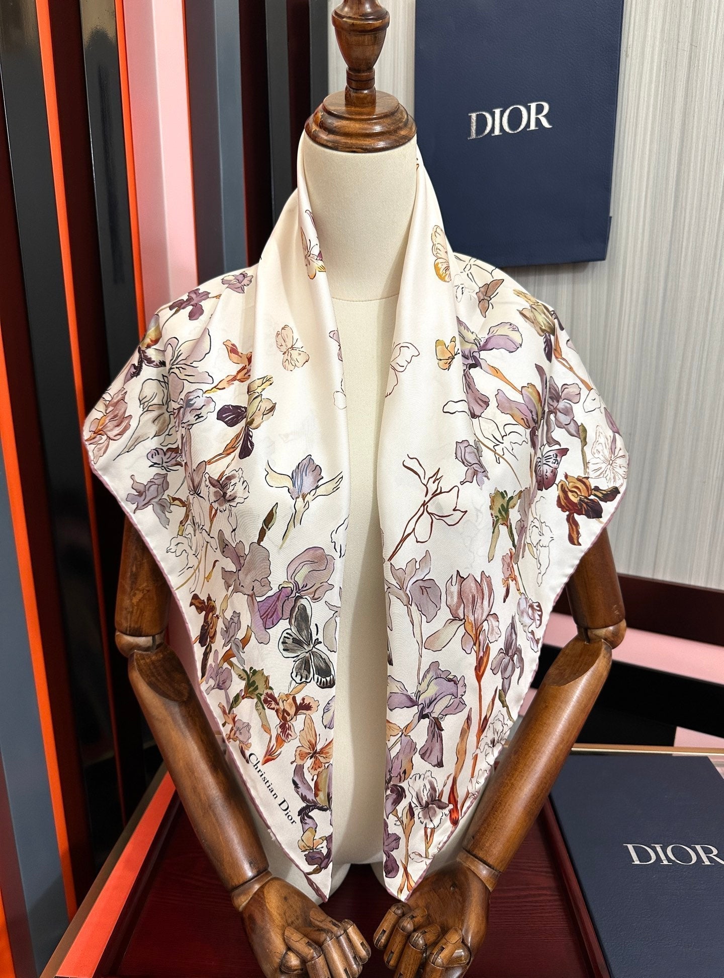 Dior 26s Scarf 90cm Silk 304666