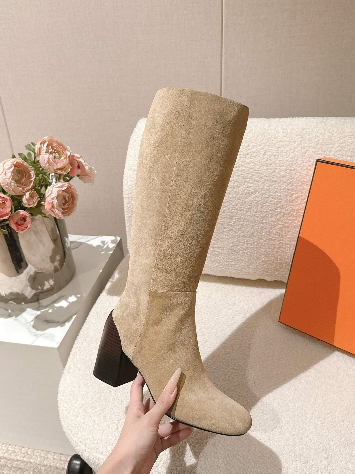 Hermes 26s Lisiere High Boots 6cm 168294
