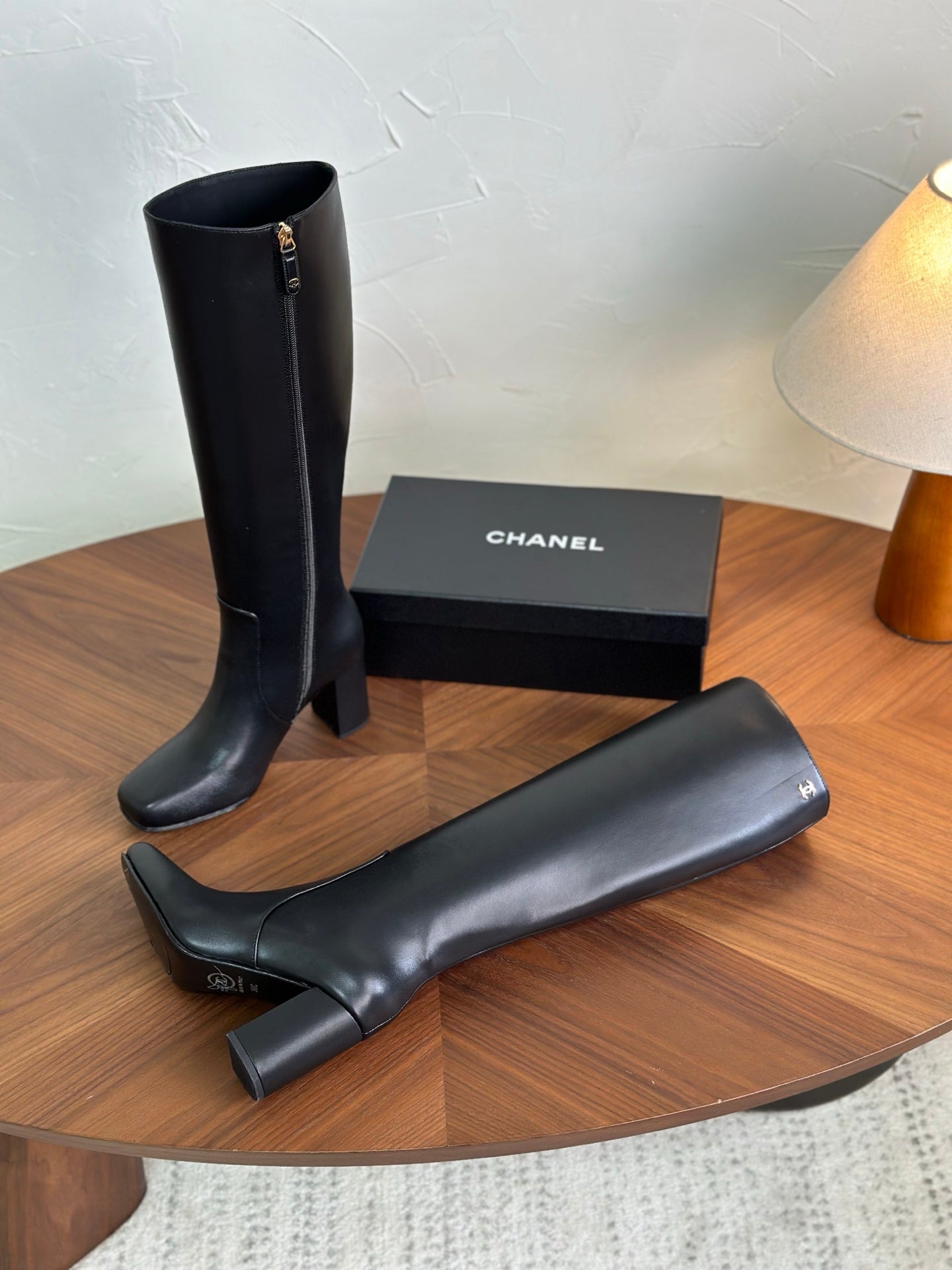 CC 26s Long Boot Black Lambskin 938112