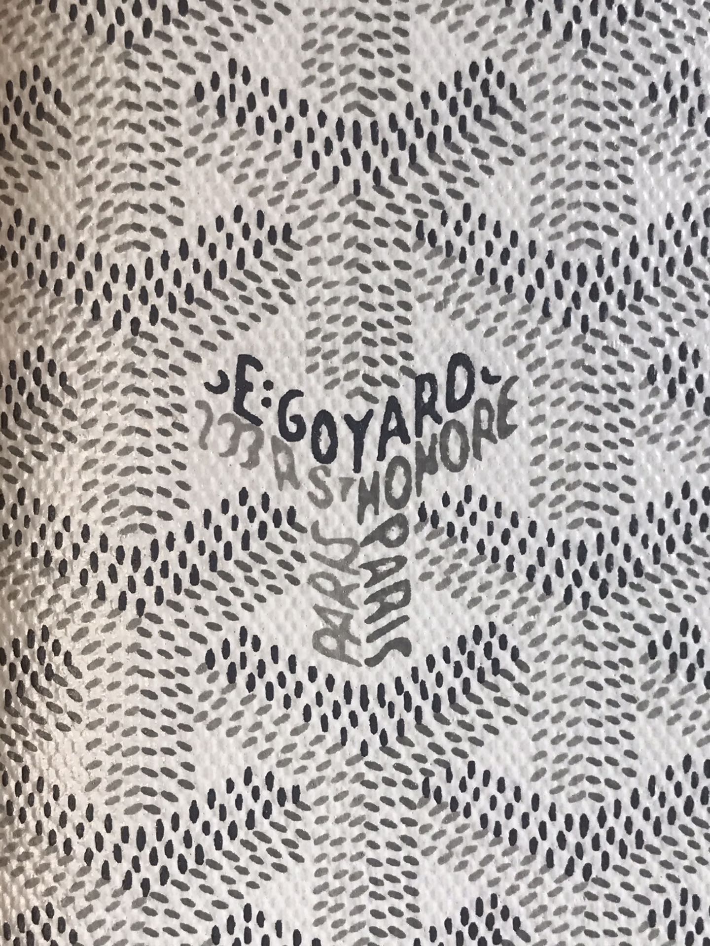 Goyard Victoire Wallet 11cm White Canvas & Cafskin