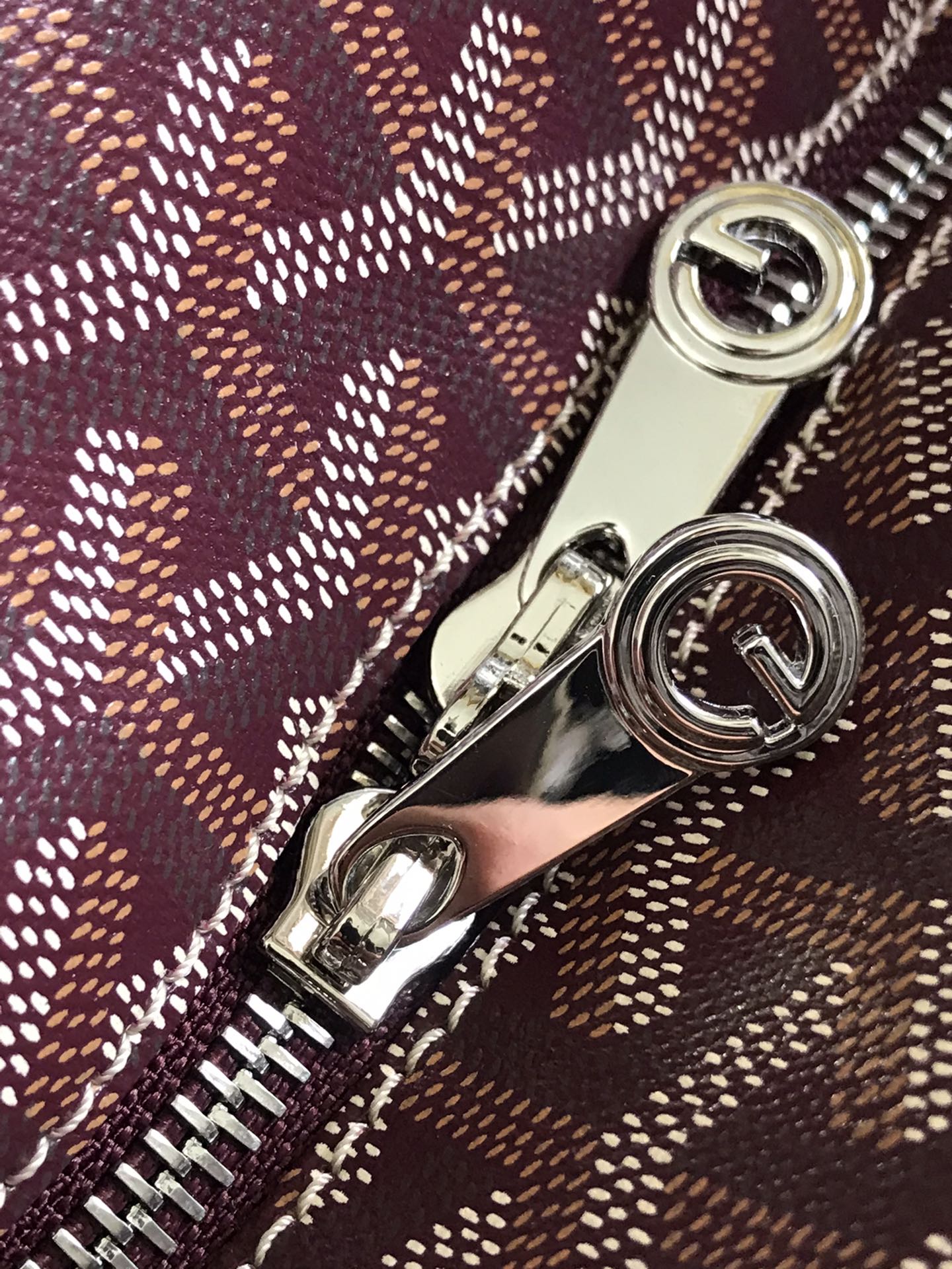 Goyard Artois GM Bag 37cm Burgundy Canvas & Calfskin