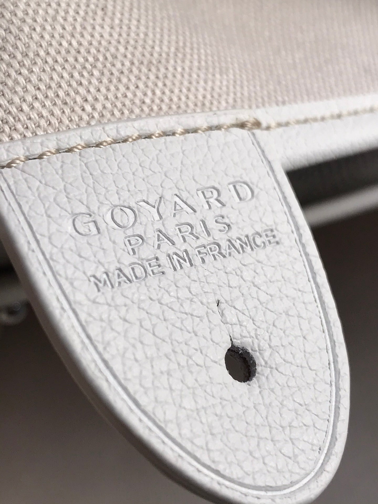 Goyard Artois GM Bag 37cm White Canvas & Calfskin