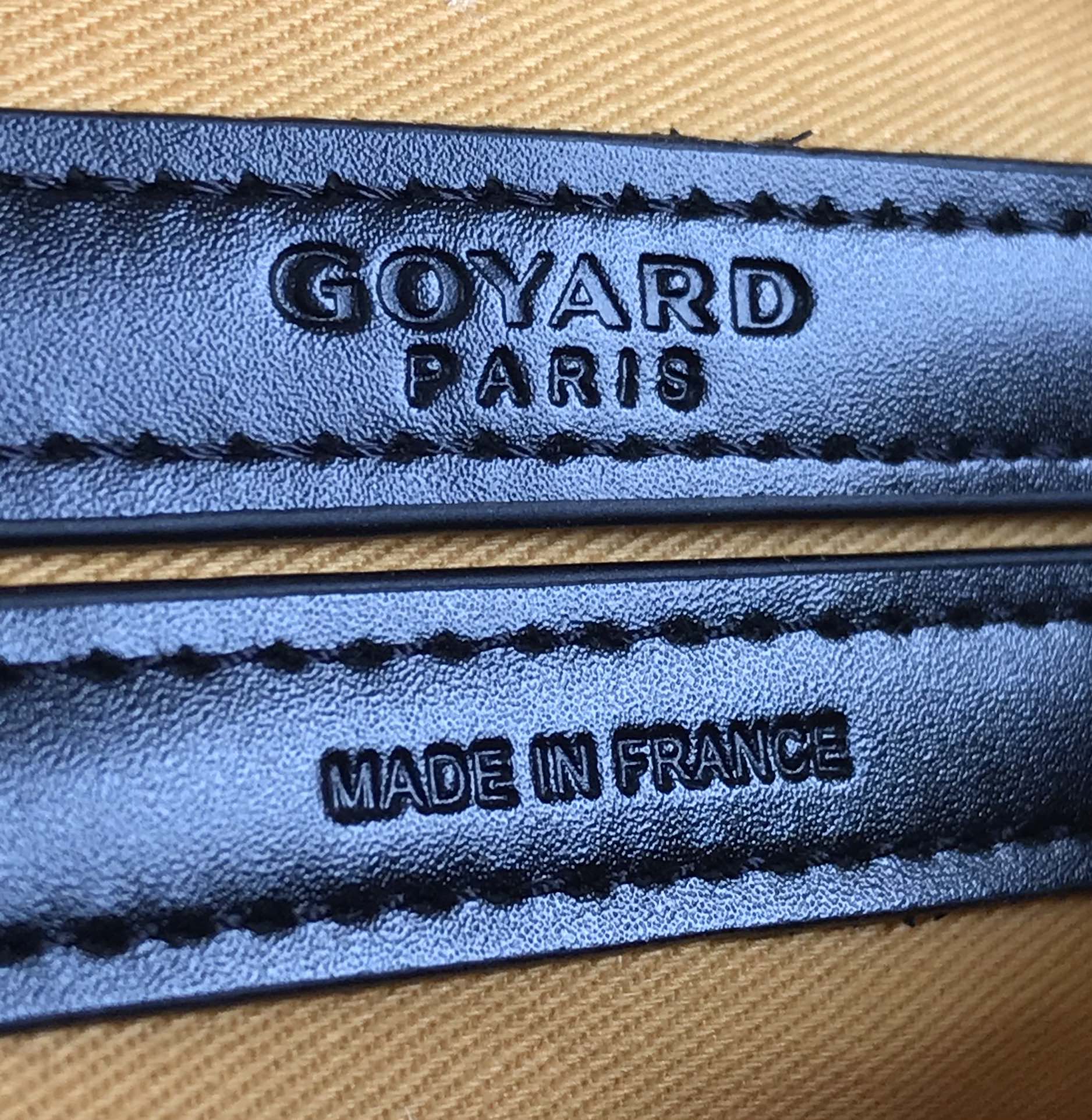 Goyard Cap-Vert Camera Bag Black Calfskin Canvas 290850