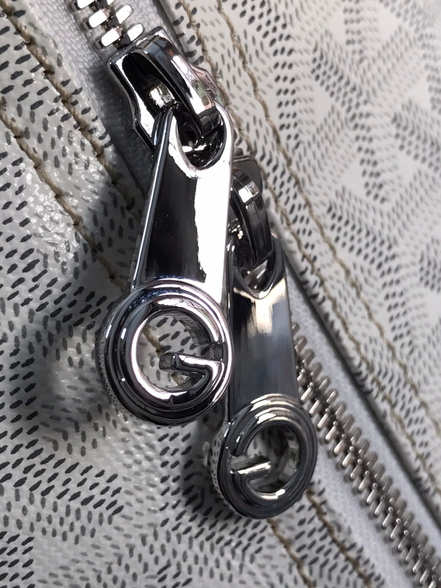 Goyard Barrel 40 Sports Bag White Canvas & Calfskin