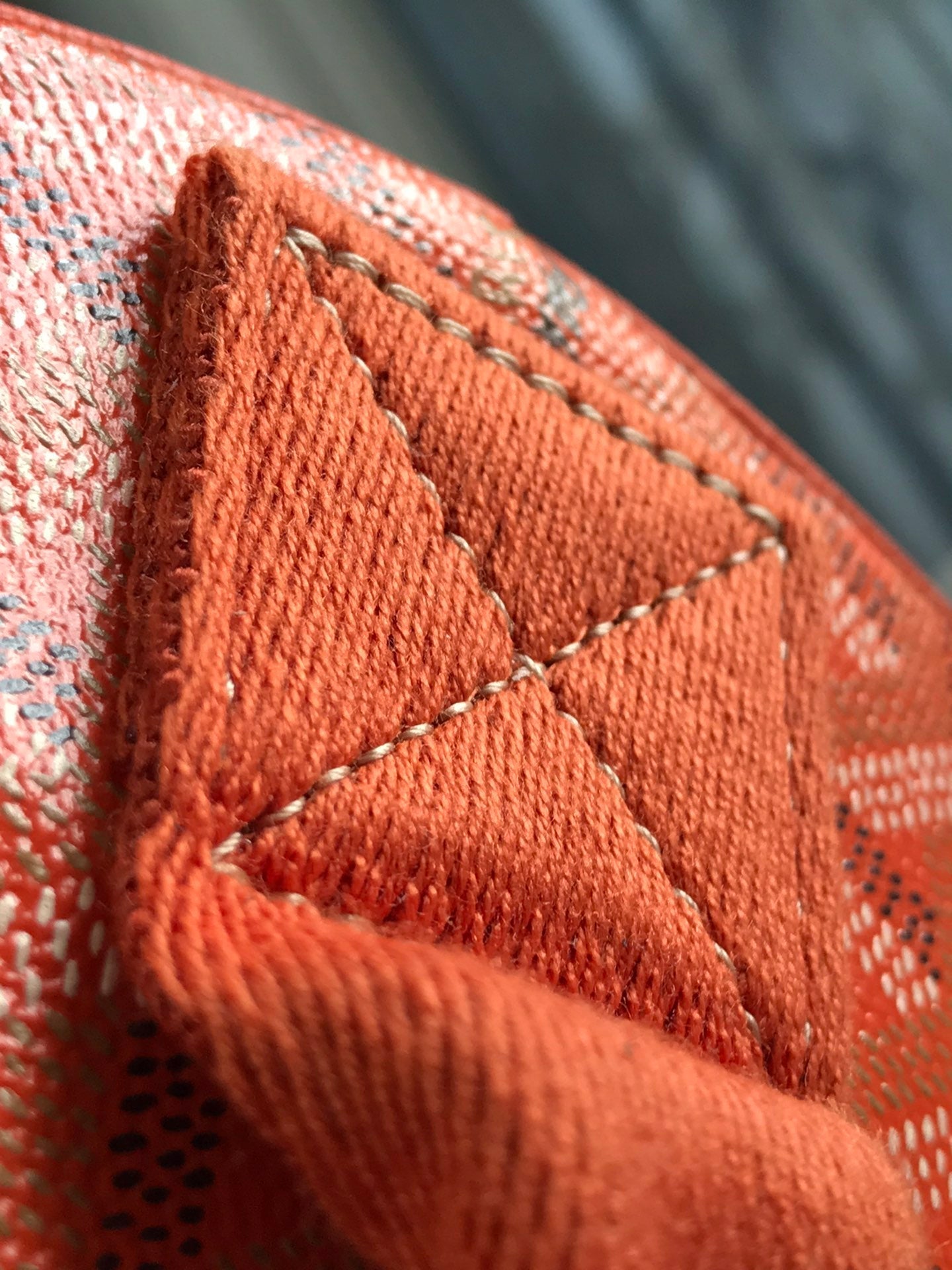 Goyard Barrel 40 Sports Bag Orange Canvas & Calfskin