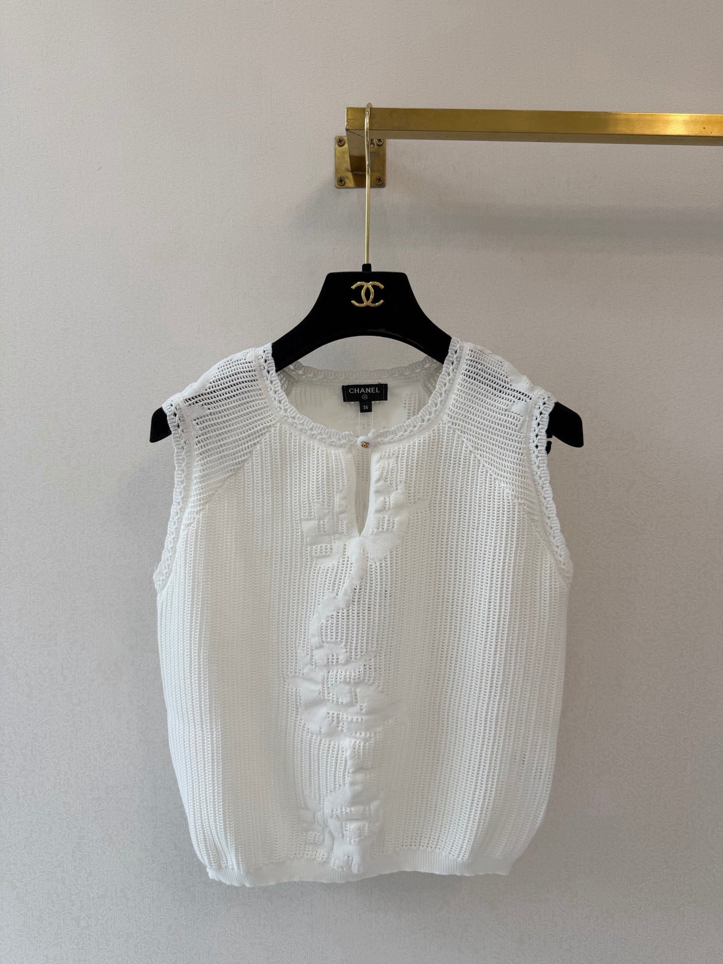 CC 26s Tank Top White Cotton Silk 394832