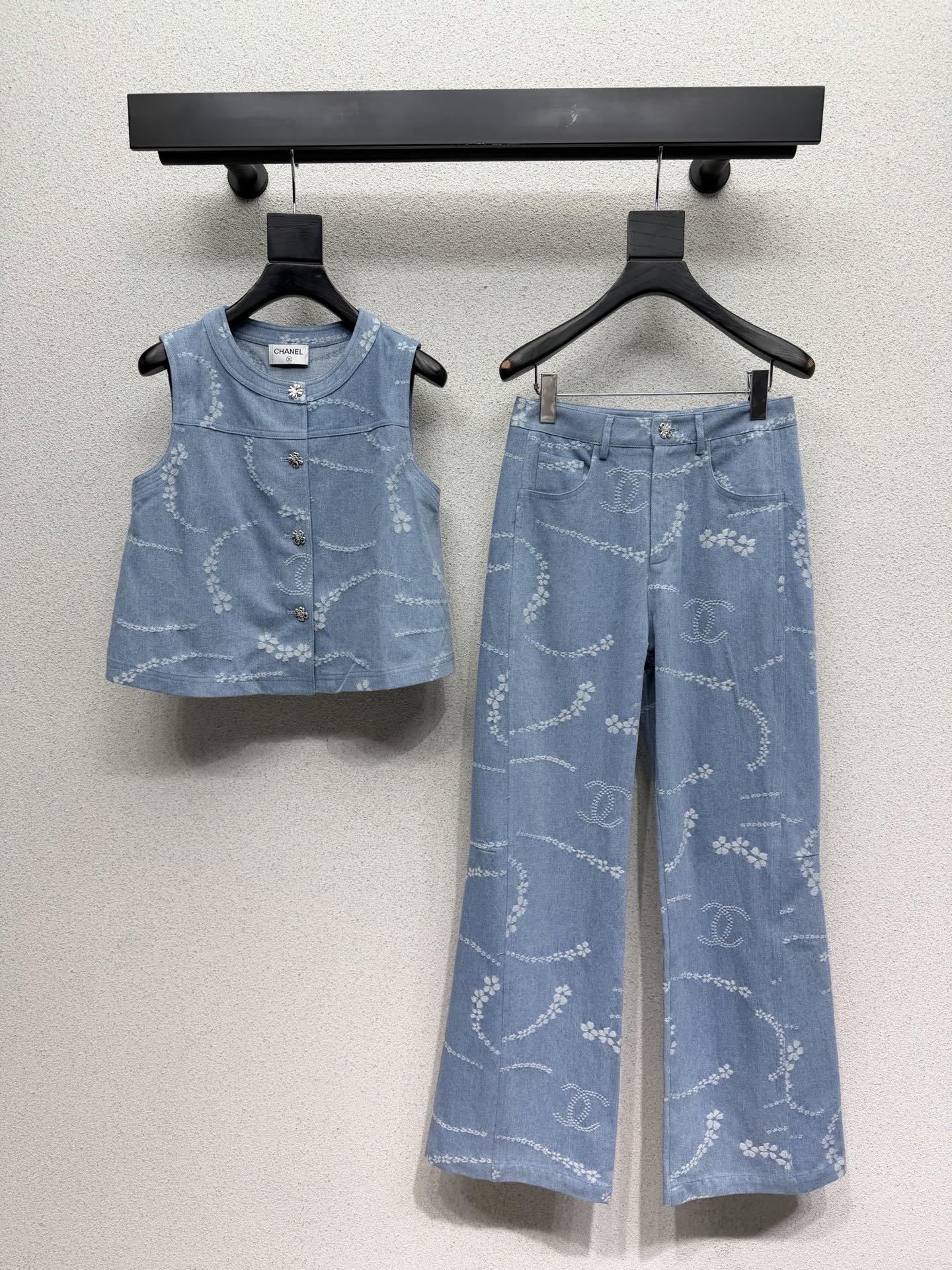 CC Set Jeans Vest Blue Denim 393953