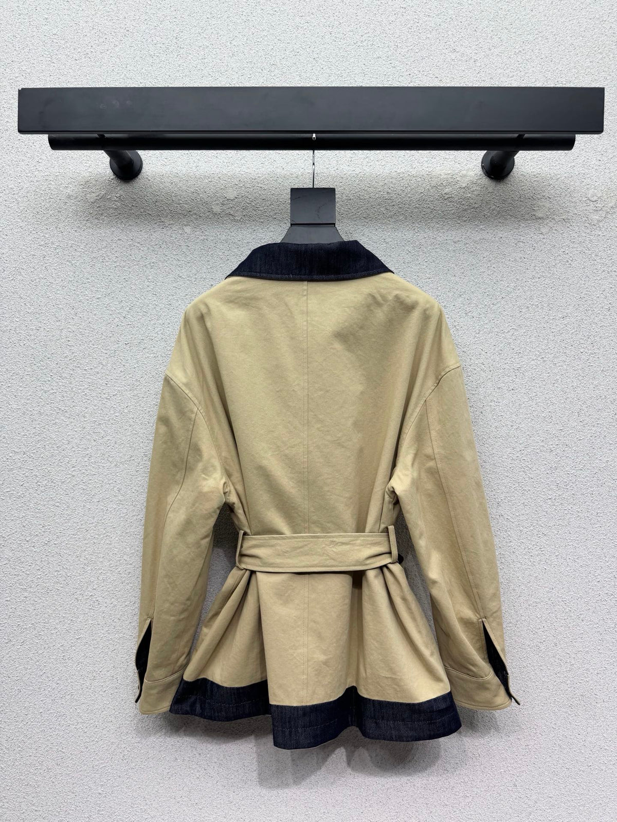 Prada 26s Reversible Jacket Beige Denim Cotton 439089