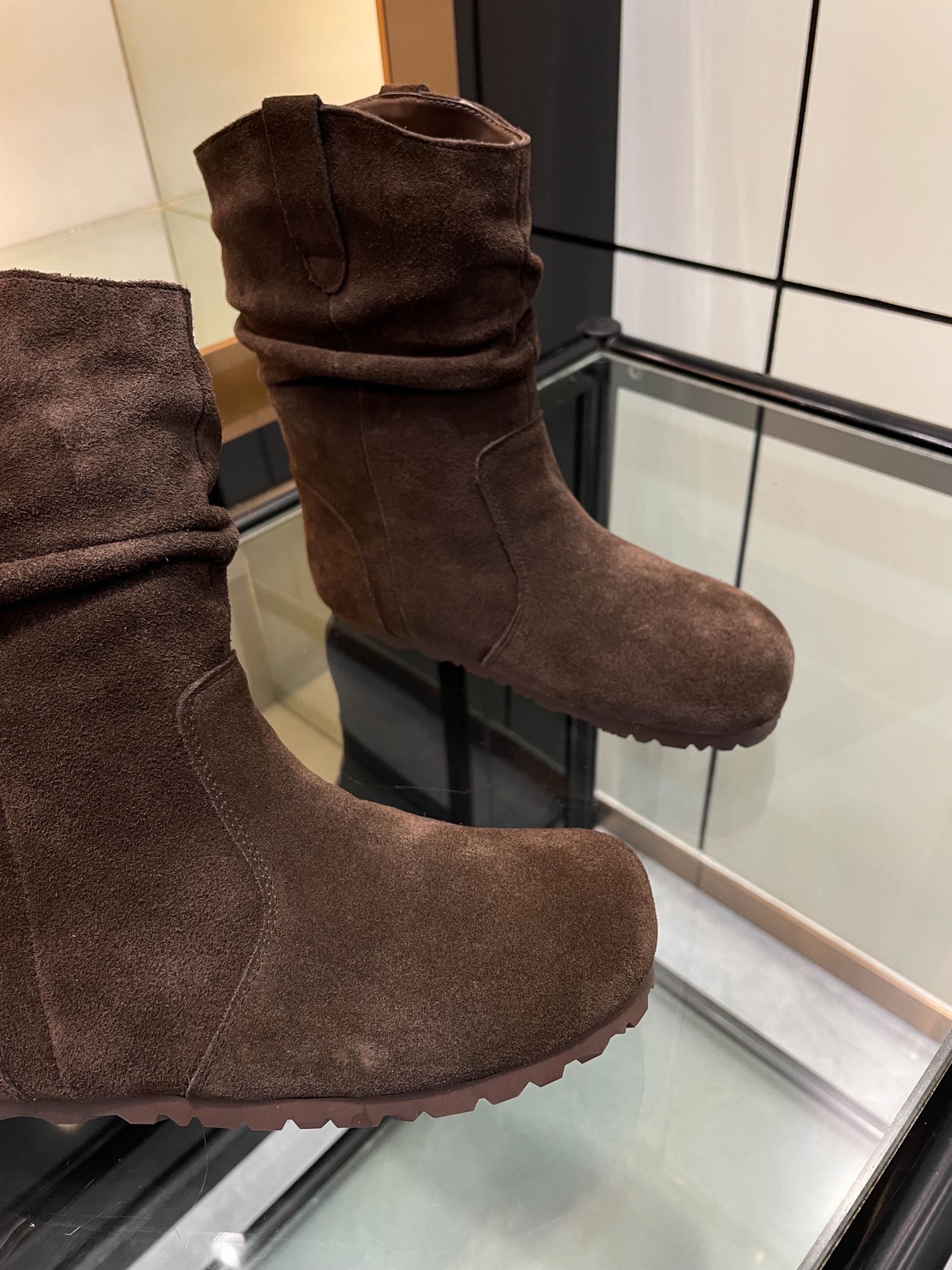 UGG Tasman Boots Dark Brown Suede 527289