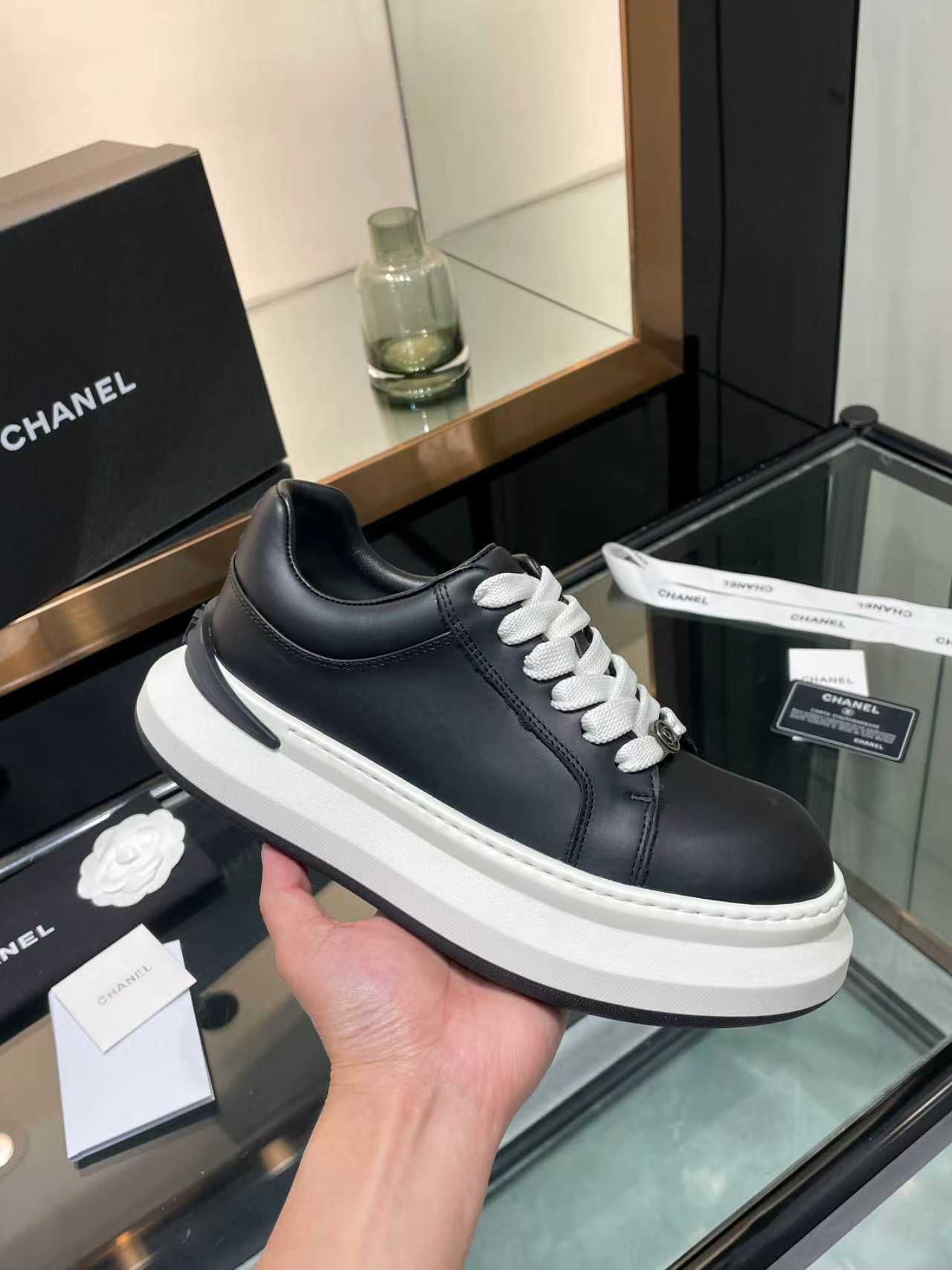 CC 26s Oversized Sneaker Black Lambskin 935462