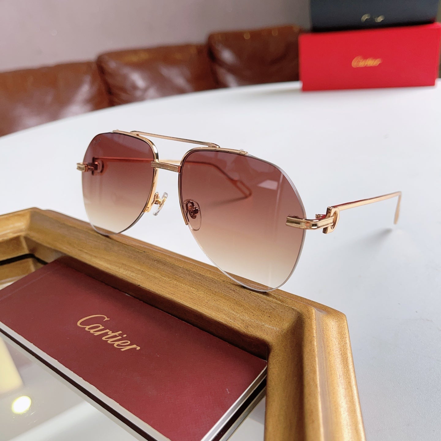 Cartier CT0110 Metal Sunglasses 189375