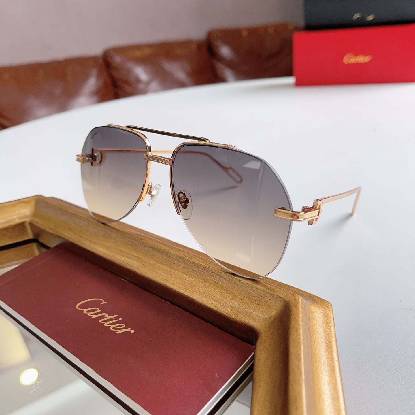 Cartier CT0110 Metal Sunglasses 189375