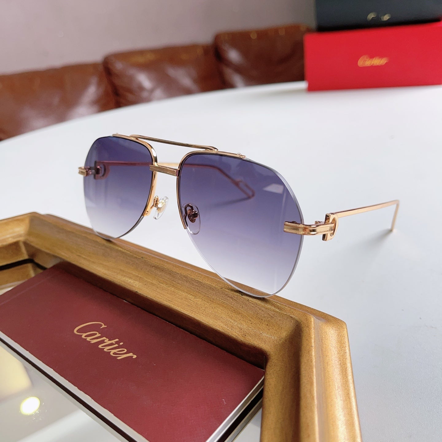 Cartier CT0110 Metal Sunglasses 189375