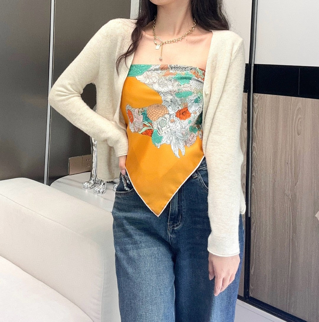 HM 26s Scarf 90 In Silk 304311