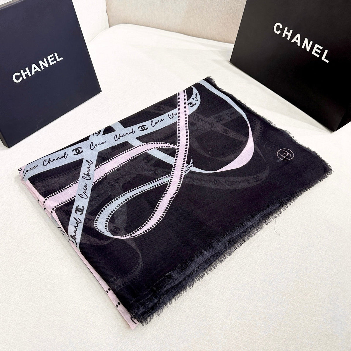 Chanel 26s Scarf 200 In Silk 304563