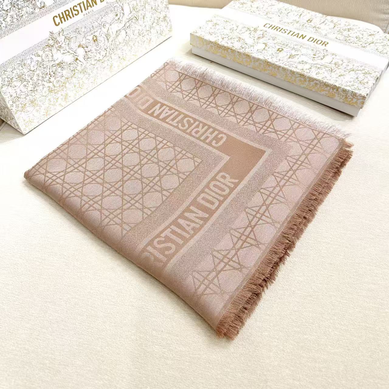 Dior 26s Scarf 140cm Silk & Cashmere 303196