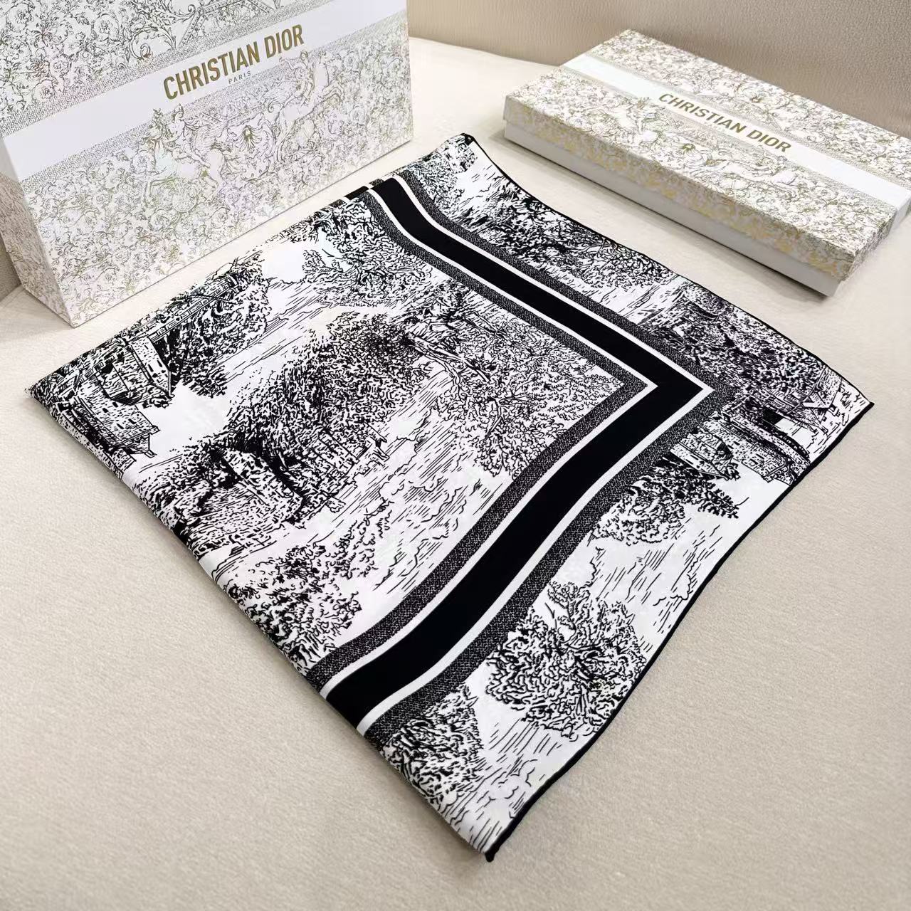 Dior 26s Scarf 90cm Silk 305979