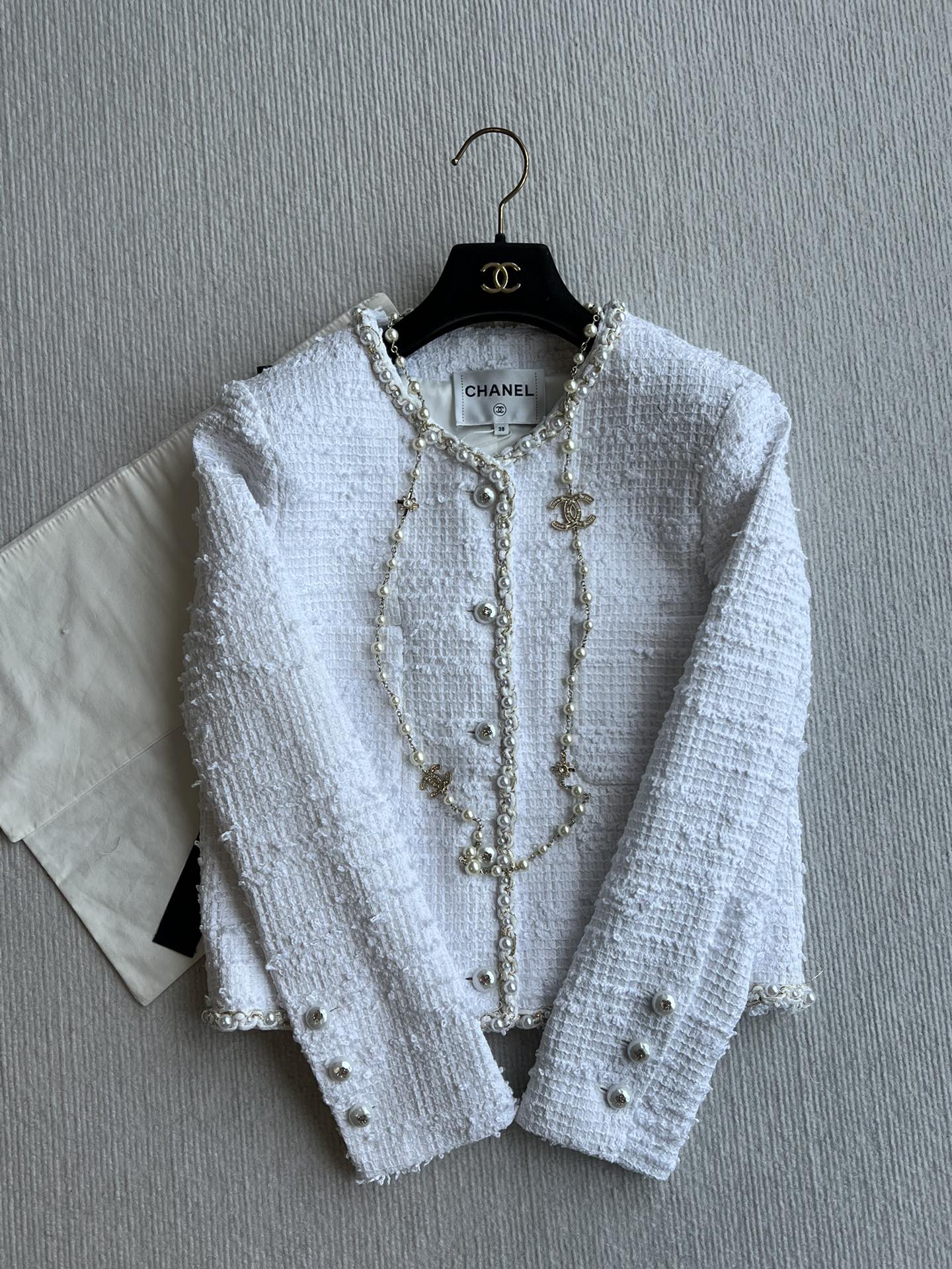 CC 25 Jacket In White Cotton 234889